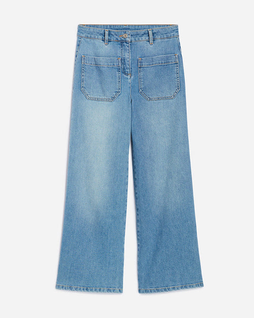 HELIAS CROPPED JEANS / INDIGO CLAIR