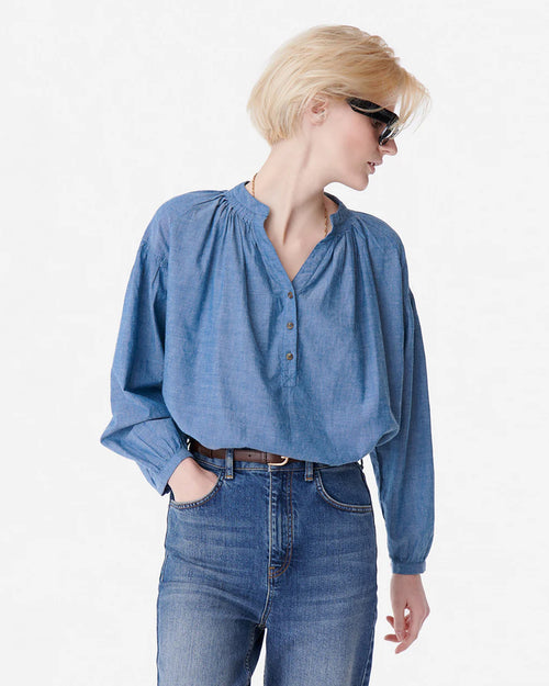 NIPOA BLOUSE / CHAMBRAY