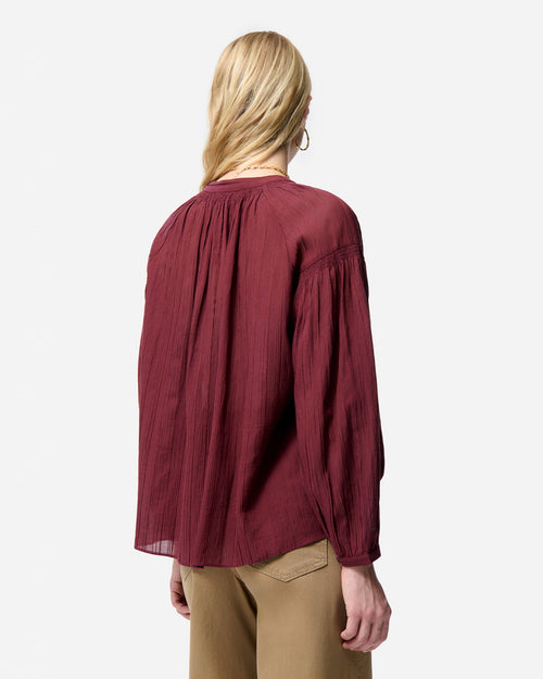 NIPOA BLOUSE / BORDEAUX