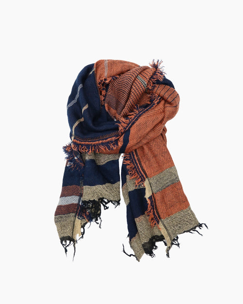 MIDDLE SHAW / WARM ORANGE / STRIPE