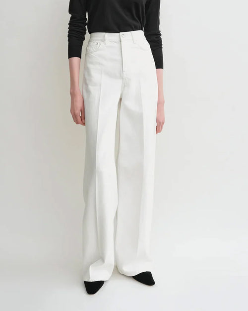 WIDE LEG DENIM / WHITE