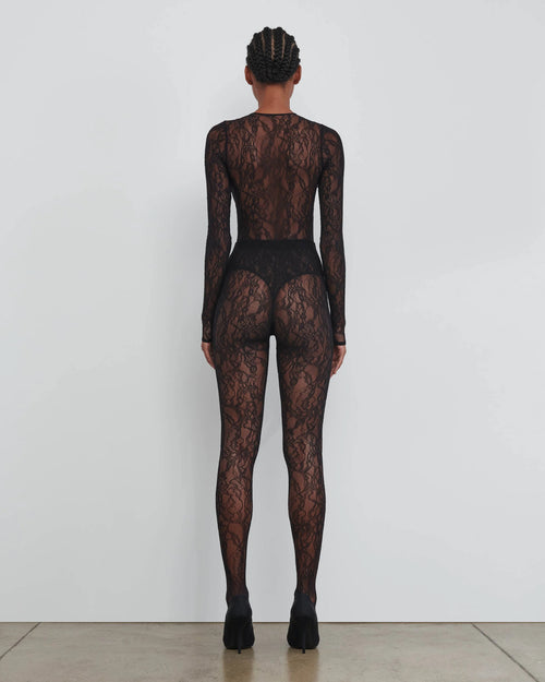 LACE TIGHTS / BLACK