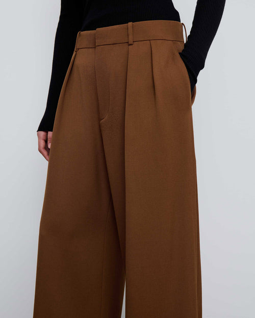 LOW RISE TROUSER / BROWN