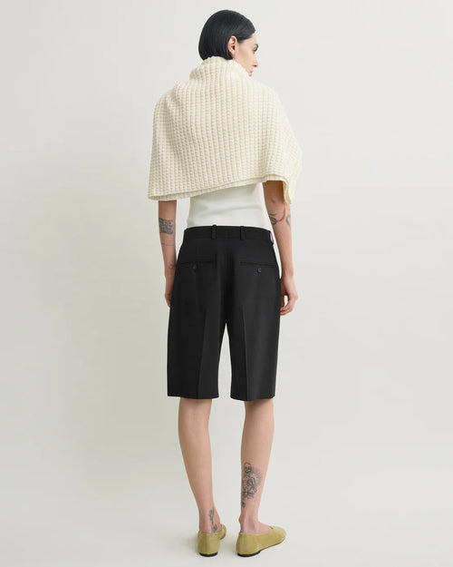 WIDE FLUID SHORTS / BLACK