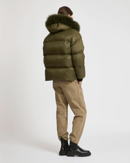 A LINE DOWN TECHNICAL LONG JACKET 75CM / HUNTER GREEN