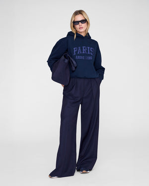 DEBBIE SHRUNKEN HOODIE PARIS / WASHED NAVY