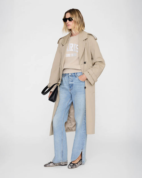 HARRY SHRUNKEN SWEATSHIRT PARIS / BEIGE