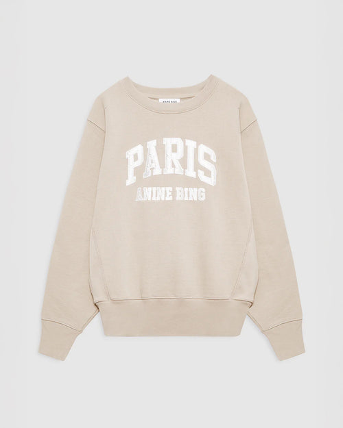 HARRY SHRUNKEN SWEATSHIRT PARIS / BEIGE