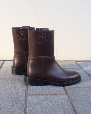 ANELLA LOW BOOT / DARK BROWN