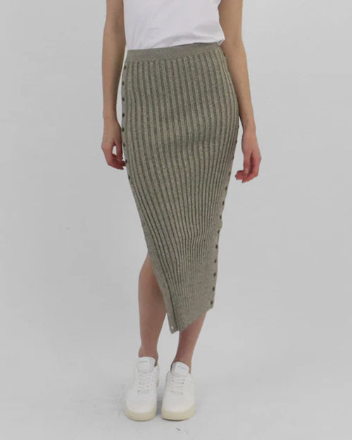 ASHTON MIDI SKIRT / NOUGAT MULTI