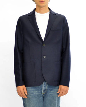 BLAZER LIGHT PRESSED WOOL / NAVY