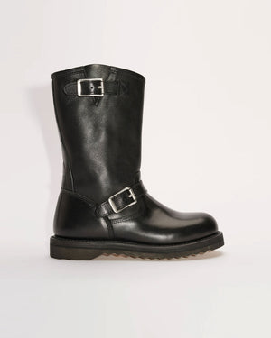 CORRAL BOOT / BLACK LEATHER
