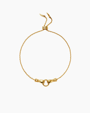 HARRIS REED IN GOOD HANDS SLIDER BRACELET / GOLD