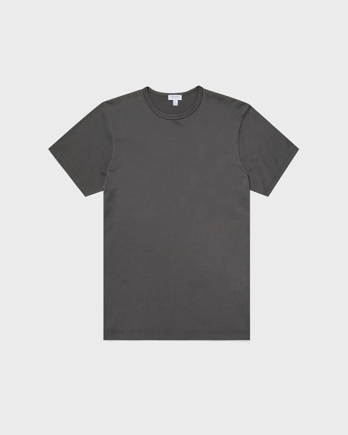 S/S CREW NECK T-SHIRT / CHARCOAL