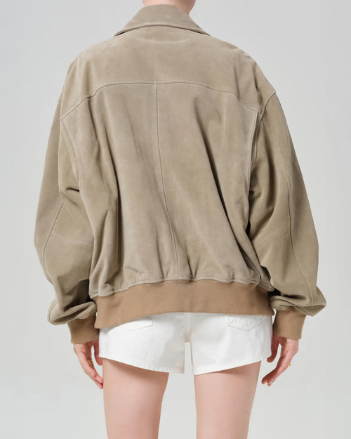 VIVIENNE SUEDE JACKET / DEEP OLIVE