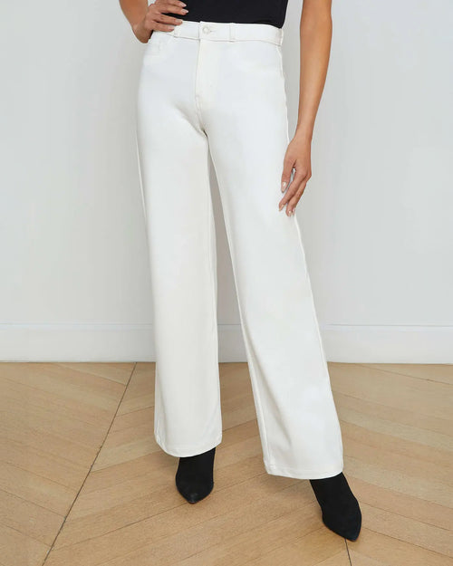 CLAYTON WIDE LEG PANTS / IVORY