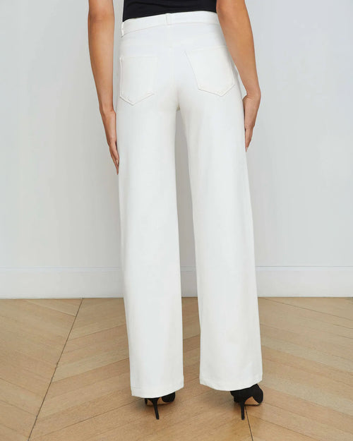 CLAYTON WIDE LEG PANTS / IVORY
