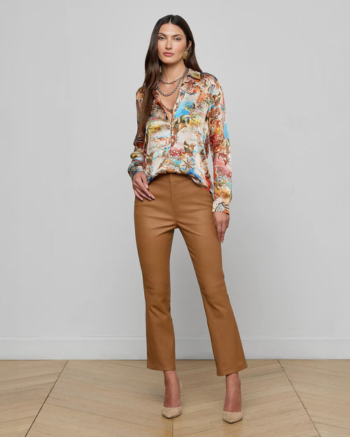 TYLER SILK BLOUSE / MULTI COLLAGE