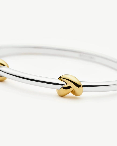 LUCY WILLIAMS KNOT HINGED BANGLE / MIXED