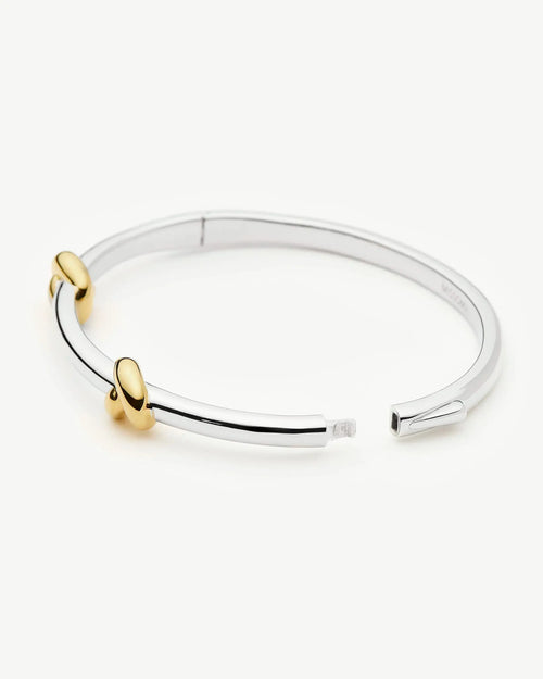 LUCY WILLIAMS KNOT HINGED BANGLE / MIXED