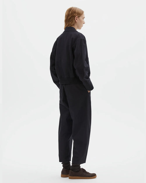 MHL ZIP UP BOMBER JACKET / INDIGO
