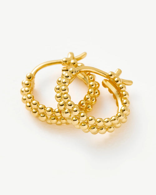 MINI BAYA HOOP EARRINGS / GOLD