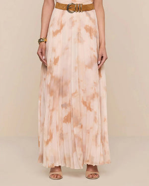 TORIN PLEATED MAXI SKIRT / TIE DYE
