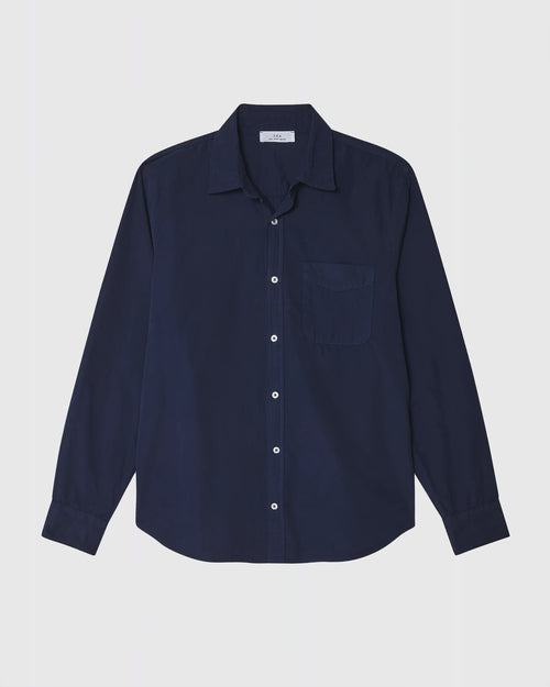 POPLIN STANDARD SHIRT / NAVY