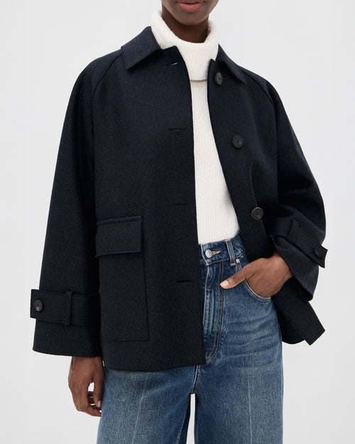 RAGLAN JACKET / DARK BLUE