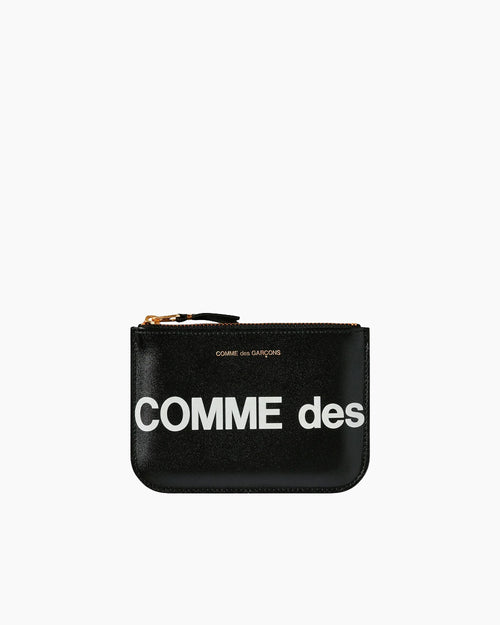 SA8100HL HUGE LOGO ZIP POUCH / BLACK