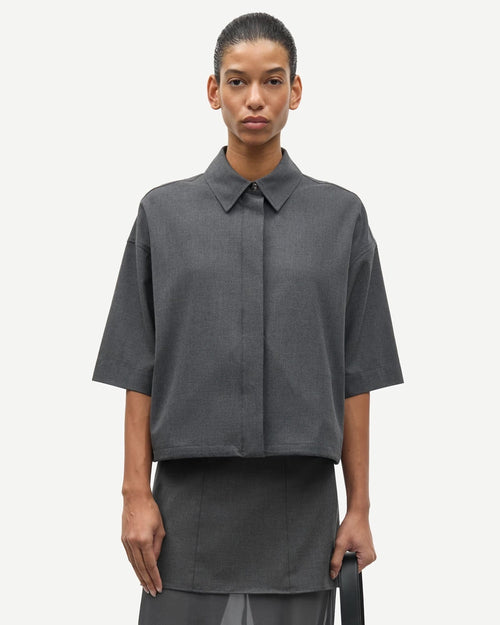 SALULU SS SHIRT 16054 / OMBRE BLUE