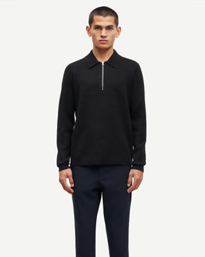 GUNA HALF ZIP 10490 / BLACK