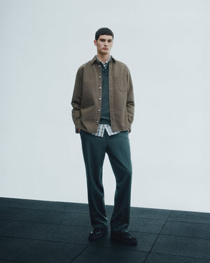 SADAMON P OVERSHIRT 15437 / WASHED CANTEEN