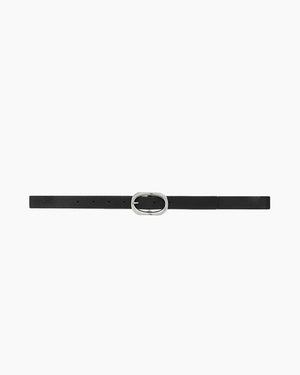 SMALL SIGNATURE LINK BELT / BLACK PEBBLED
