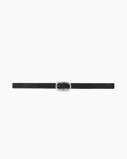 SMALL SIGNATURE LINK BELT / BLACK PEBBLED