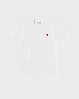 T304 UNISEX MINI RED HEART T-SHIRT / WHITE