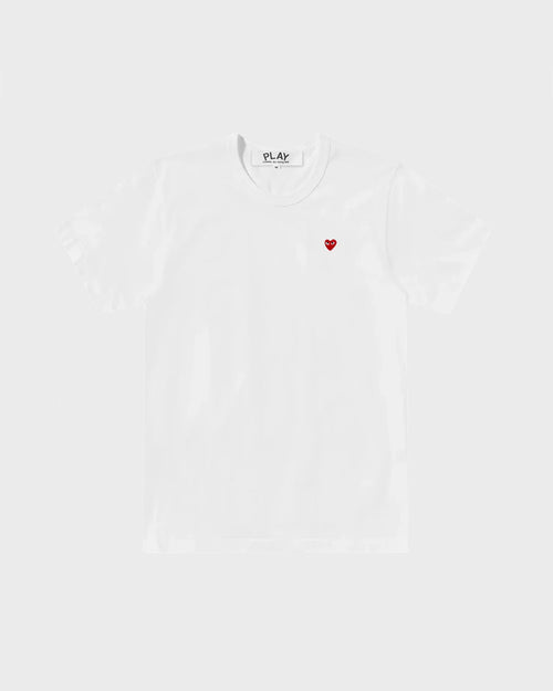 T304 UNISEX MINI RED HEART T-SHIRT / WHITE