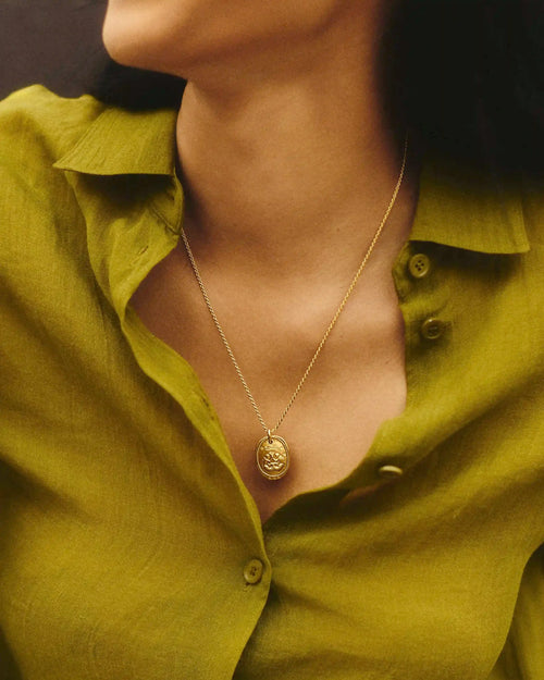 THE FRIENDSHIP TALISMAN ROPE CHAIN NECKLACE / GOLD