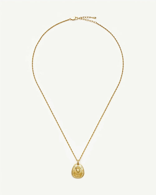 THE HEART TALISMAN ROPE CHAIN NECKLACE / GOLD
