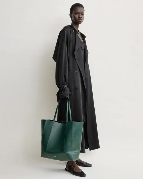ROAM LEATHER TOTE / DARK GREEN