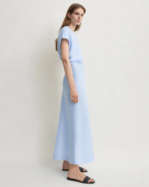 SLOUCH WAIST DRESS / SKY