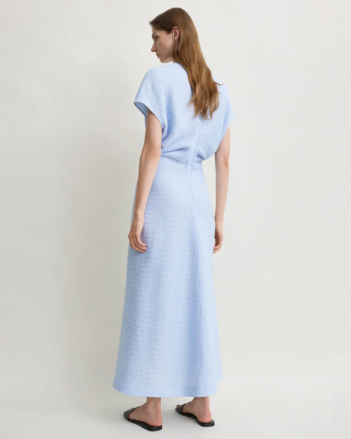 SLOUCH WAIST DRESS / SKY