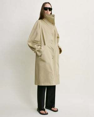 OVERSIZED COTTON TRENCH / BEIGE