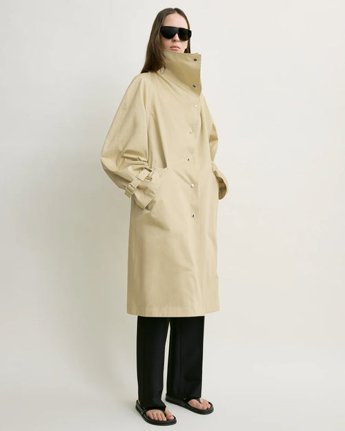 OVERSIZED COTTON TRENCH / BEIGE