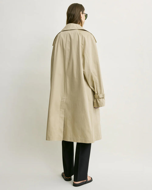 OVERSIZED COTTON TRENCH / BEIGE