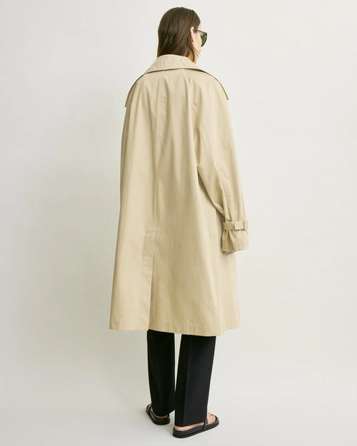 OVERSIZED COTTON TRENCH / BEIGE