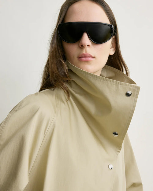 OVERSIZED COTTON TRENCH / BEIGE