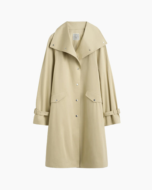 OVERSIZED COTTON TRENCH / BEIGE