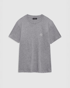WAGNER TEE SOFT STENCIL / DARK GREY MELANGE