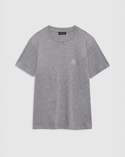 WAGNER TEE SOFT STENCIL / DARK GREY MELANGE